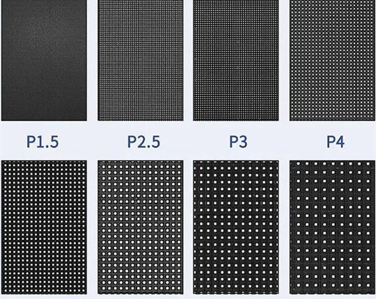 راهنمای انتخاب دات پیچ (P) تلویزیون شهری فضای داخلی و خارجی